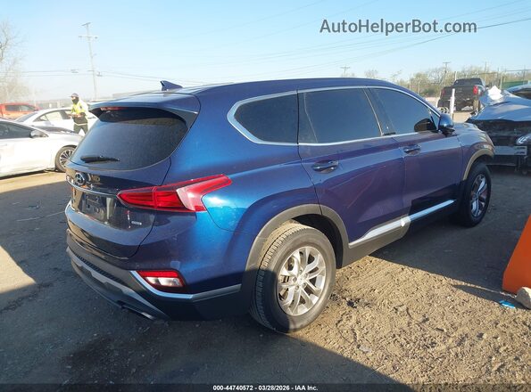 5NMS3CAD0LH271003 2020 HYUNDAI SANTA FE Синий Задняя правая четверть
