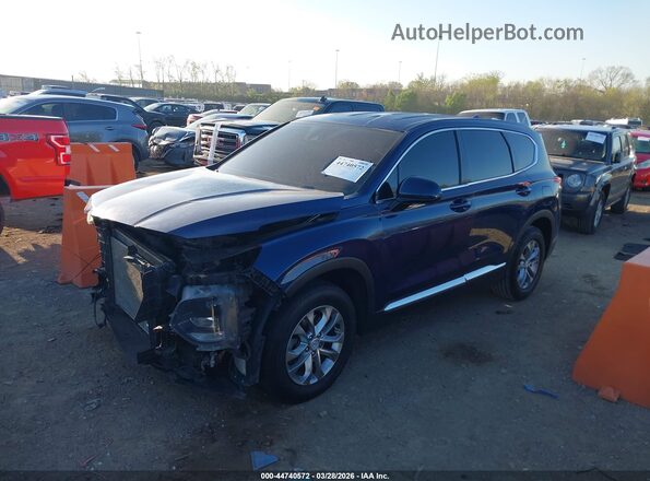 5NMS3CAD0LH271003 2020 HYUNDAI SANTA FE Синий Передняя левая четверть