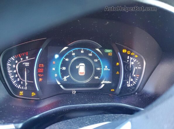 5NMS3CAD1KH002782 2019 HYUNDAI SANTA Черный Вид щитка приборов