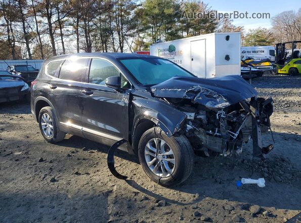 5NMS3CAD1KH002782 2019 HYUNDAI SANTA Черный Передняя правая четверть