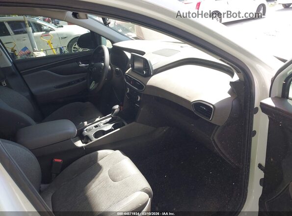 5NMS3CAD2KH005948 2019 HYUNDAI SANTA FE Белый Вид салона спереди