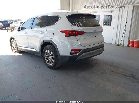 5NMS3CAD2KH005948 2019 HYUNDAI SANTA FE Белый Задняя левая четверть