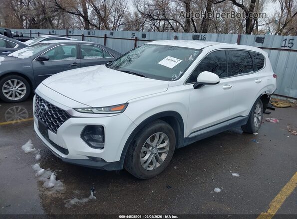 5NMS3CAD2LH214334 2020 HYUNDAI SANTA FE White Przód lewy