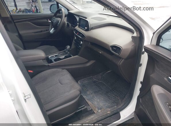 5NMS3CAD2LH214334 2020 HYUNDAI SANTA FE White Widok wnętrza z przodu