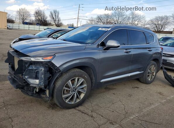 5NMS3CAD3LH143256 2020 HYUNDAI SANTA Серый Передняя левая четверть