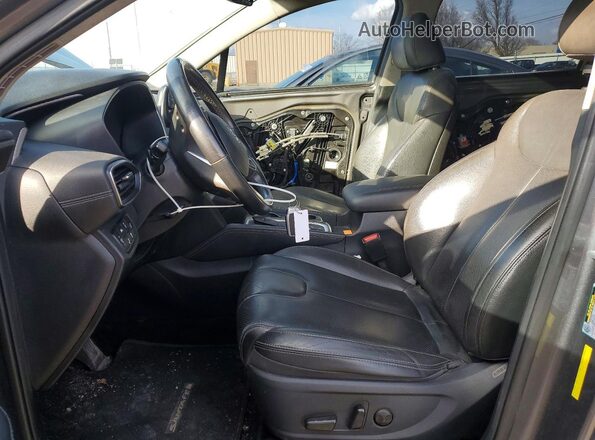 5NMS3CAD3LH143256 2020 HYUNDAI SANTA Серый Вид салона спереди