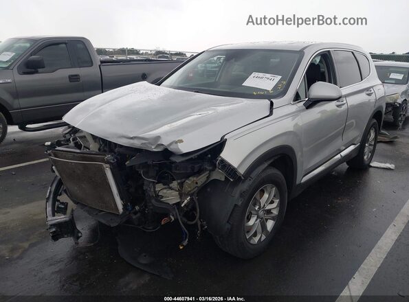 5NMS3CAD5KH003515 2019 HYUNDAI SANTA FE Silver Vista tres cuartos delantera izquierda