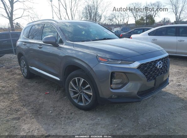 5NMS3CAD6KH002339 2019 HYUNDAI SANTA FE Gray Przód prawy