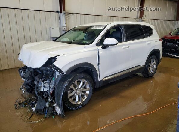 5NMS3CAD9KH055391 2019 HYUNDAI SANTA Белый Передняя левая четверть