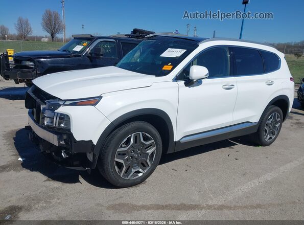 5NMS3DA16PH022254 2023 HYUNDAI SANTA FE HYBRID Белый Передняя левая четверть