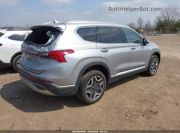 5NMS3DA17PH014194 2023 HYUNDAI SANTA FE HYBRID Silver Trasero derecho