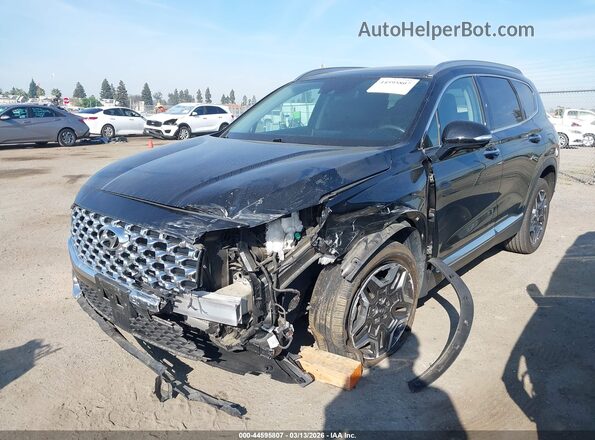 5NMS4DAL1PH559239 2023 HYUNDAI SANTA FE Black Передня ліва чверть