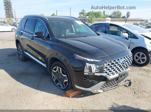5NMS4DAL1PH559239 2023 HYUNDAI SANTA FE Black Передня права чверть