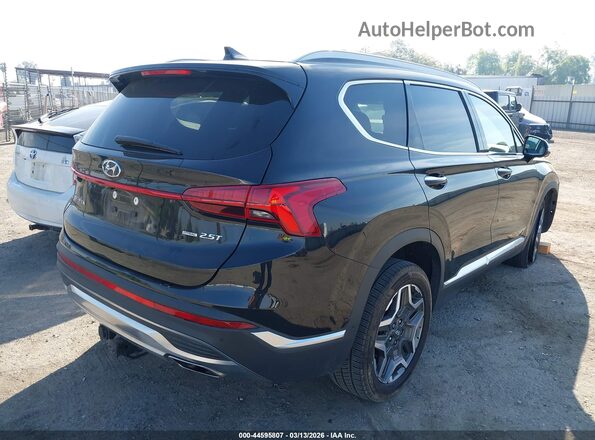 5NMS4DAL1PH559239 2023 HYUNDAI SANTA FE Black Задня права чверть