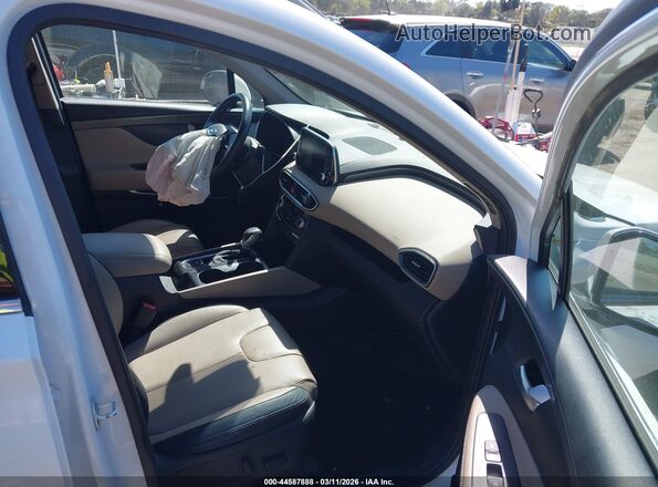 5NMS53AA7KH037567 2019 HYUNDAI SANTA FE Белый Вид салона спереди