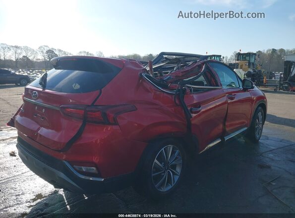 5NMS53AD0LH291925 2020 HYUNDAI SANTA FE Red Trasero derecho