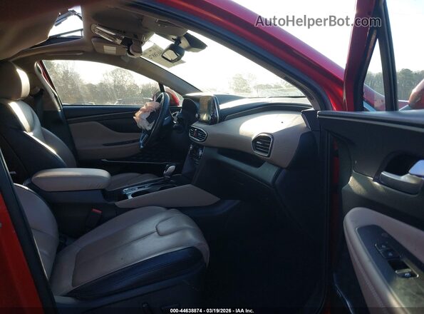 5NMS53AD0LH291925 2020 HYUNDAI SANTA FE Red Vista interior delantera