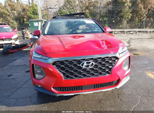 5NMS53AD0LH291925 2020 HYUNDAI SANTA FE Red Vista del salpicadero