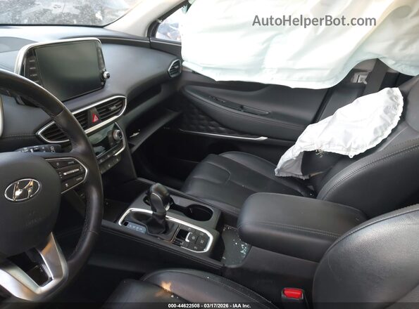 5NMS53AD6LH265975 2020 HYUNDAI SANTA FE Black Widok wnętrza z przodu