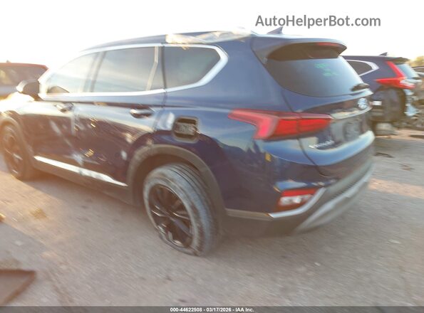 5NMS53AD6LH265975 2020 HYUNDAI SANTA FE Black Widok wnętrza z tyłu