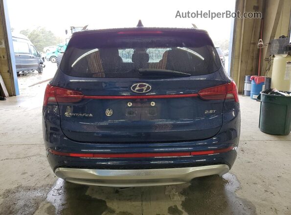 5NMS54AL0NH439510 2022 HYUNDAI SANTA FE CALLIGRAPHY Blue უკანა ხედი