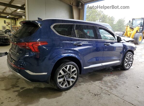 5NMS54AL0NH439510 2022 HYUNDAI SANTA FE CALLIGRAPHY Blue უკანა მარჯვენა