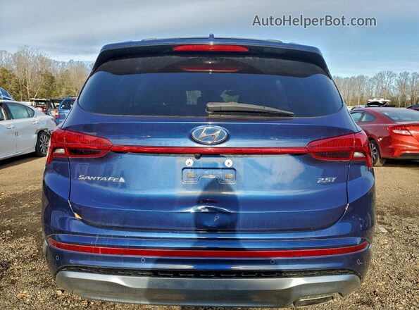 5NMS54AL4NH395009 2022 HYUNDAI SANTA FE CALLIGRAPHY Blue Widok z tyłu