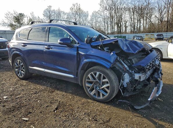 5NMS54AL4NH395009 2022 HYUNDAI SANTA FE CALLIGRAPHY Blue Przód prawy