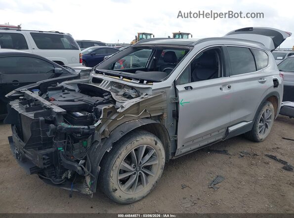 5NMS5CAD0KH019146 2019 HYUNDAI SANTA FE Серебряный Передняя левая четверть