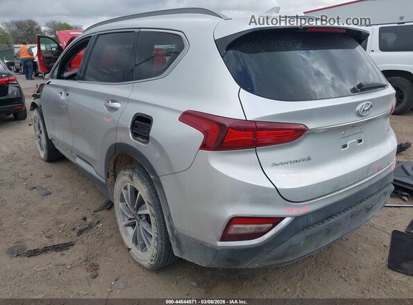 5NMS5CAD0KH019146 2019 HYUNDAI SANTA FE Серебряный Задняя левая четверть