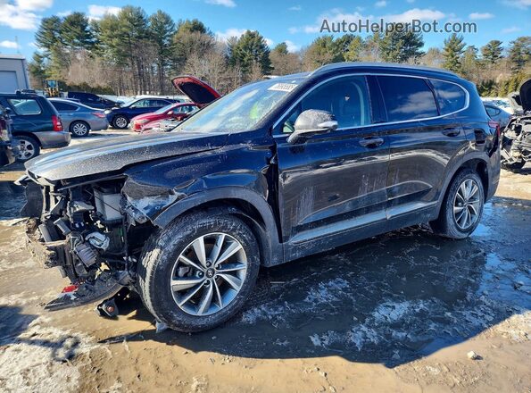 5NMS5CAD6KH039210 2019 HYUNDAI SANTA Black Przód lewy