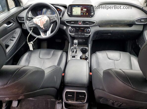 5NMS5CAD7KH102279 2019 HYUNDAI SANTA Синий Вид панели приборов