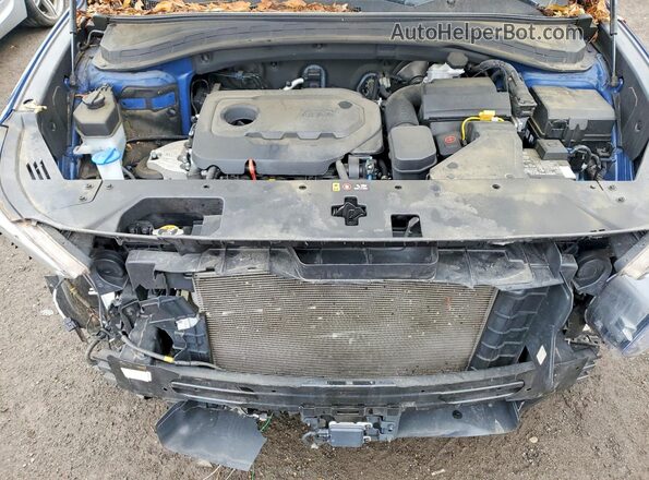 5NMS5CAD7KH102279 2019 HYUNDAI SANTA Синий Вид подкапотного пространства