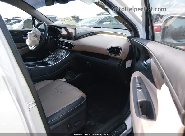 5NMS5DA13PH013568 2023 HYUNDAI SANTA FE HYBRID White Вид салону спереду