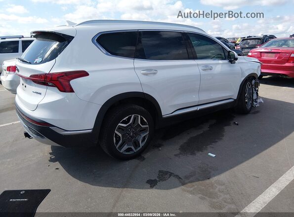 5NMS5DA13PH013568 2023 HYUNDAI SANTA FE HYBRID White Задня права чверть