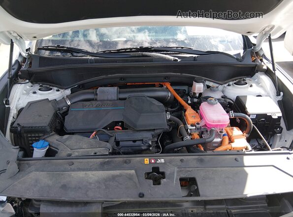 5NMS5DA13PH013568 2023 HYUNDAI SANTA FE HYBRID White Вид ззаду