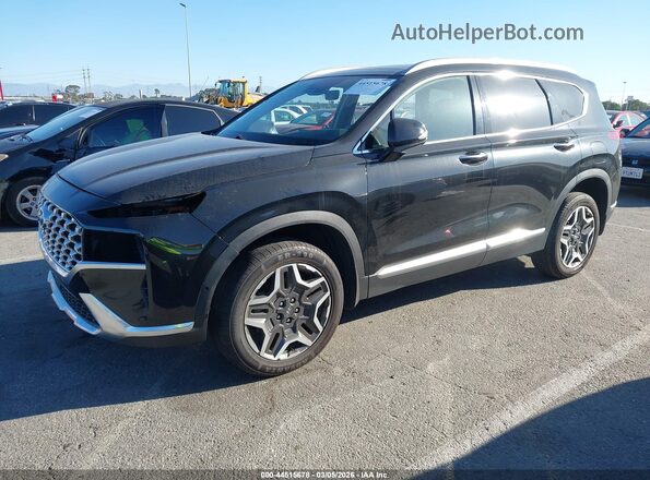 5NMS5DA17PH006459 2023 HYUNDAI SANTA FE HYBRID Черный Передняя левая четверть