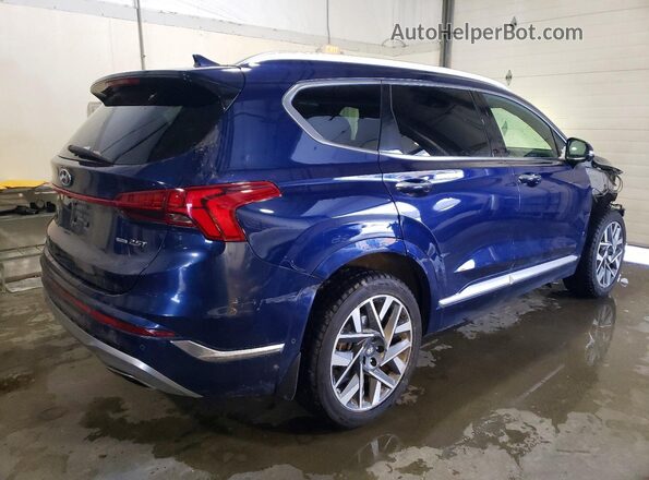 5NMS5DAL2NH464022 2022 HYUNDAI SANTA FE CALLIGRAPHY Blue Հետևի աջ