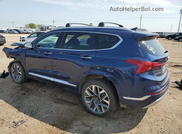 5NMS5DAL3MH359746 2021 HYUNDAI SANTA FE CALLIGRAPHY Blue Հետևի ձախ