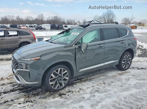 5NMS5DAL4NH455533 2022 HYUNDAI SANTA FE CALLIGRAPHY Gray წინა მარცხენა ხედი სამი მეოთხედიდან