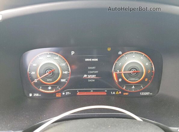 5NMS5DAL4PH505737 2023 HYUNDAI SANTA FE CALLIGRAPHY Gray Вид щитка приладів