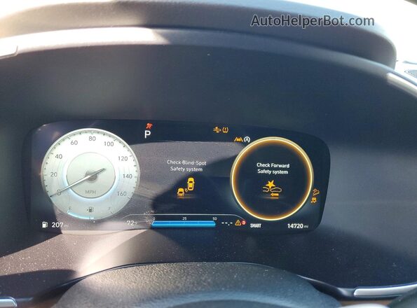 5NMS5DAL4PH644864 2023 HYUNDAI SANTA FE CALLIGRAPHY Gray Vista del cuadro de instrumentos