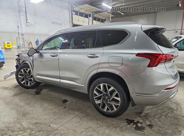 5NMS5DAL5NH469232 2022 HYUNDAI SANTA FE CALLIGRAPHY Silver Trasero izquierdo