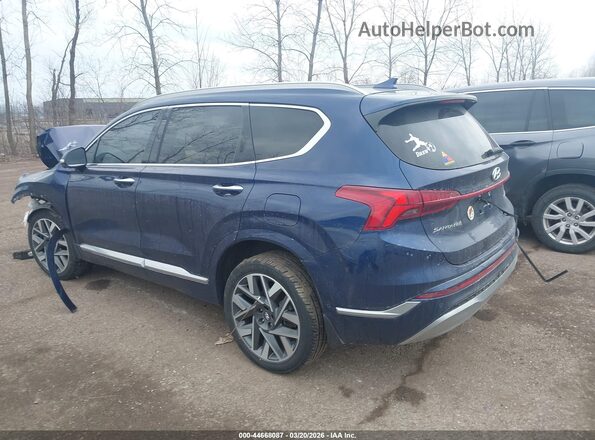 5NMS5DAL6NH443948 2022 HYUNDAI SANTA FE CALLIGRAPHY Blue უკანა მარცხენა