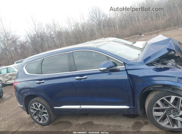 5NMS5DAL6NH443948 2022 HYUNDAI SANTA FE CALLIGRAPHY Blue უკანა სალონის ხედი