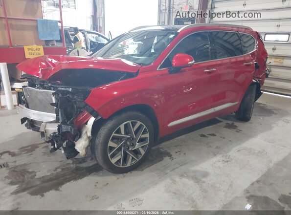 5NMS5DALXPH556515 2023 HYUNDAI SANTA FE CALLIGRAPHY Красный Передняя левая четверть