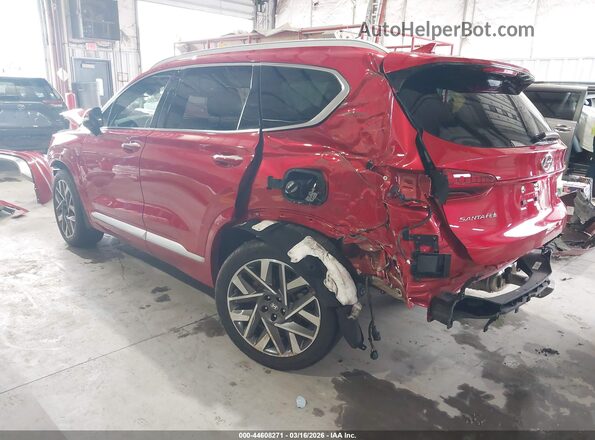 5NMS5DALXPH556515 2023 HYUNDAI SANTA FE CALLIGRAPHY Красный Задняя левая четверть