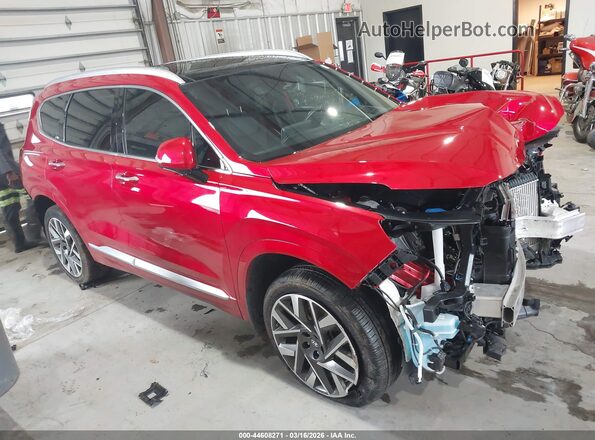 5NMS5DALXPH556515 2023 HYUNDAI SANTA FE CALLIGRAPHY Красный Панорамный вид салона 360°