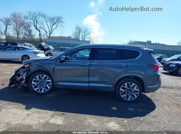 5NMS5DALXPH658283 2023 HYUNDAI SANTA FE CALLIGRAPHY Gray Սալոնի 360 աստիճան տեսք