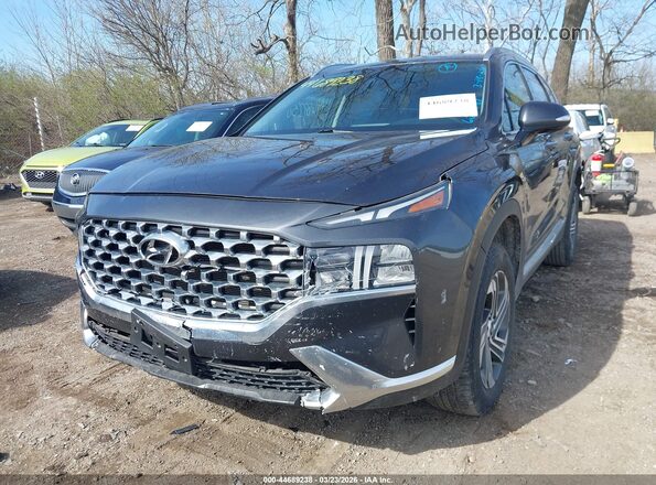 5NMS6DAJ4MH315895 2021 HYUNDAI SANTA FE Gray Widok z przodu